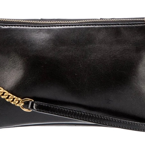 Yves Saint Laurent Black and Gold Shoulder Bag - Picture 4 of 16